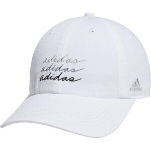 Adidas Women's White Black Grey Baseball Adjustable Cotton Athletic Relaxed Hat